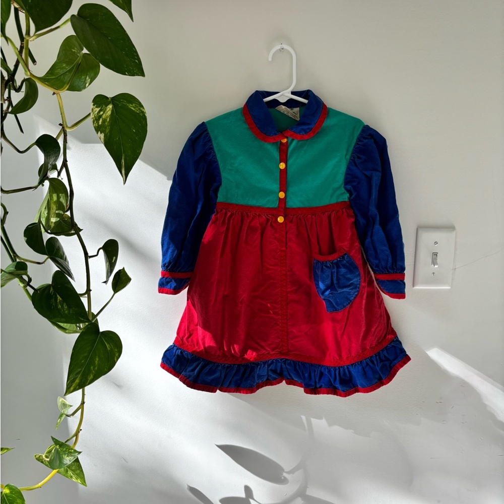 Vintage color block dress
